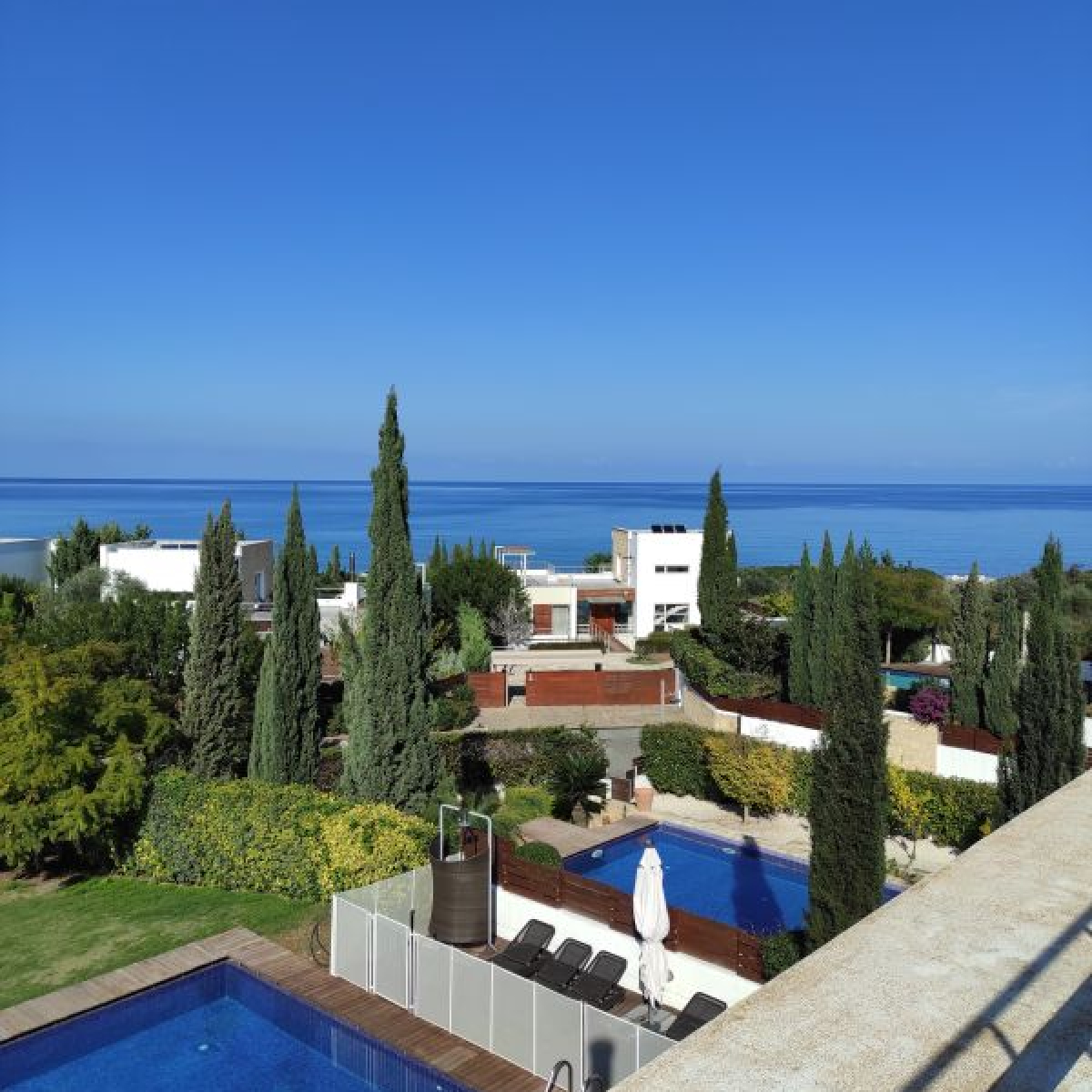 Luxury villa in seafront gated development in Polis