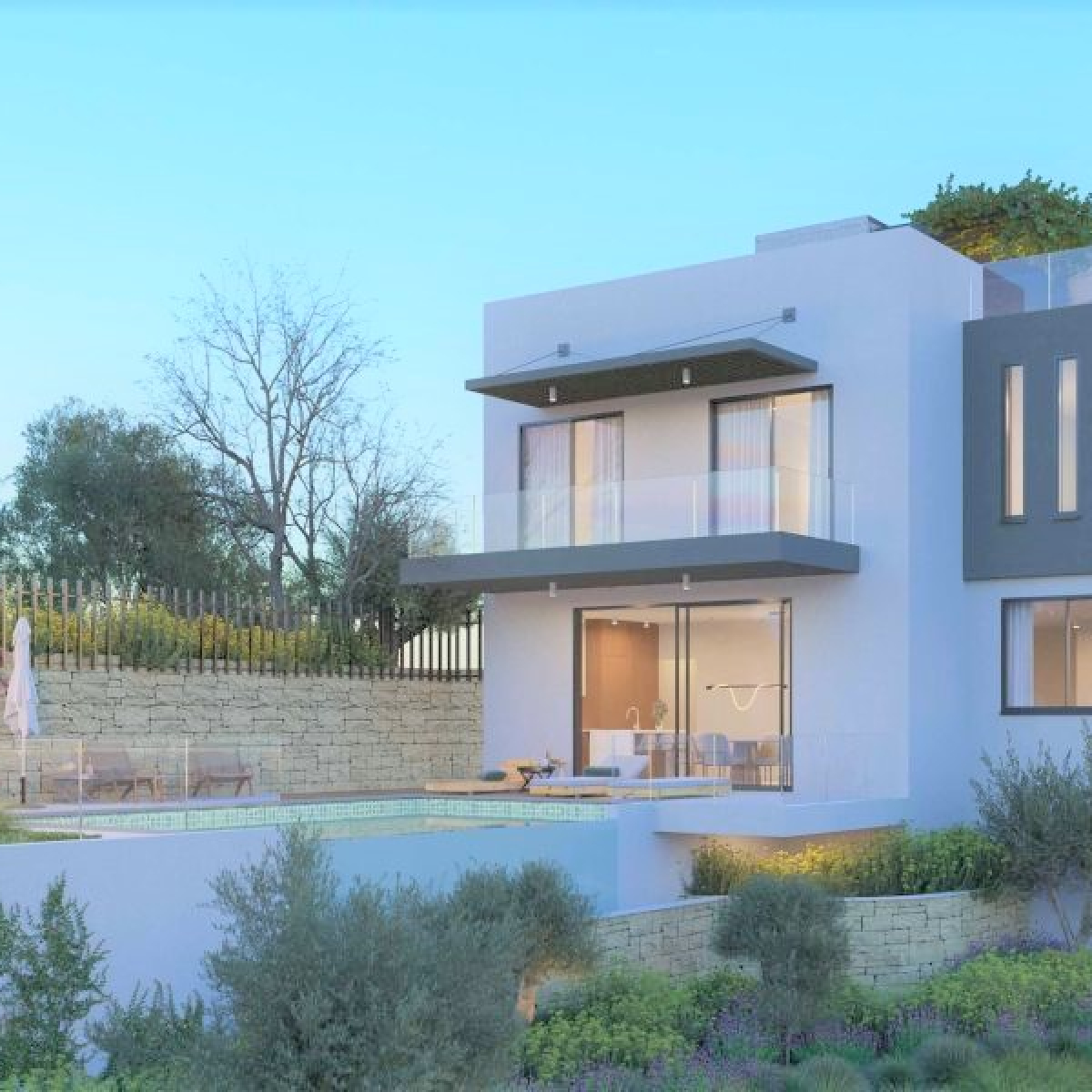 Modern villa with sea view in Paphos