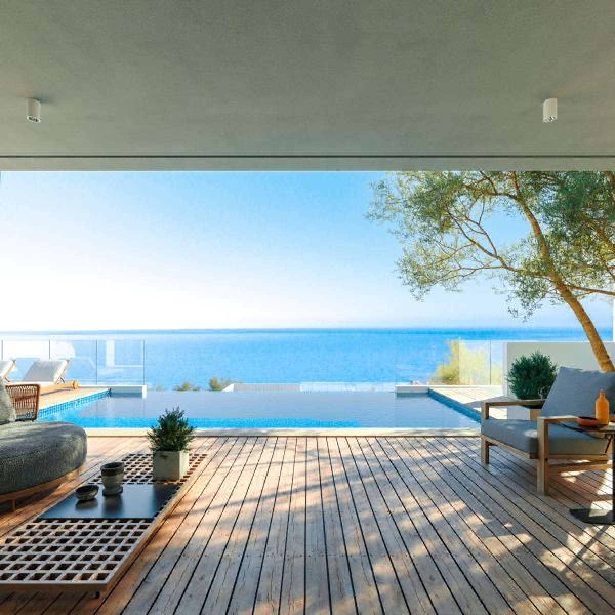 Modern villas near sea in Paphos