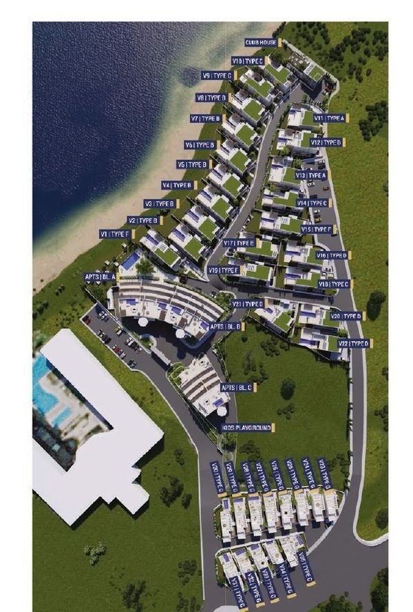 Квартира на берегу моря в 5* ЖК у пляжа в Пафосе