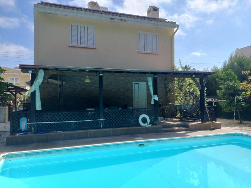 Villa with Private Heated Pool by the sandy beach in Paphos