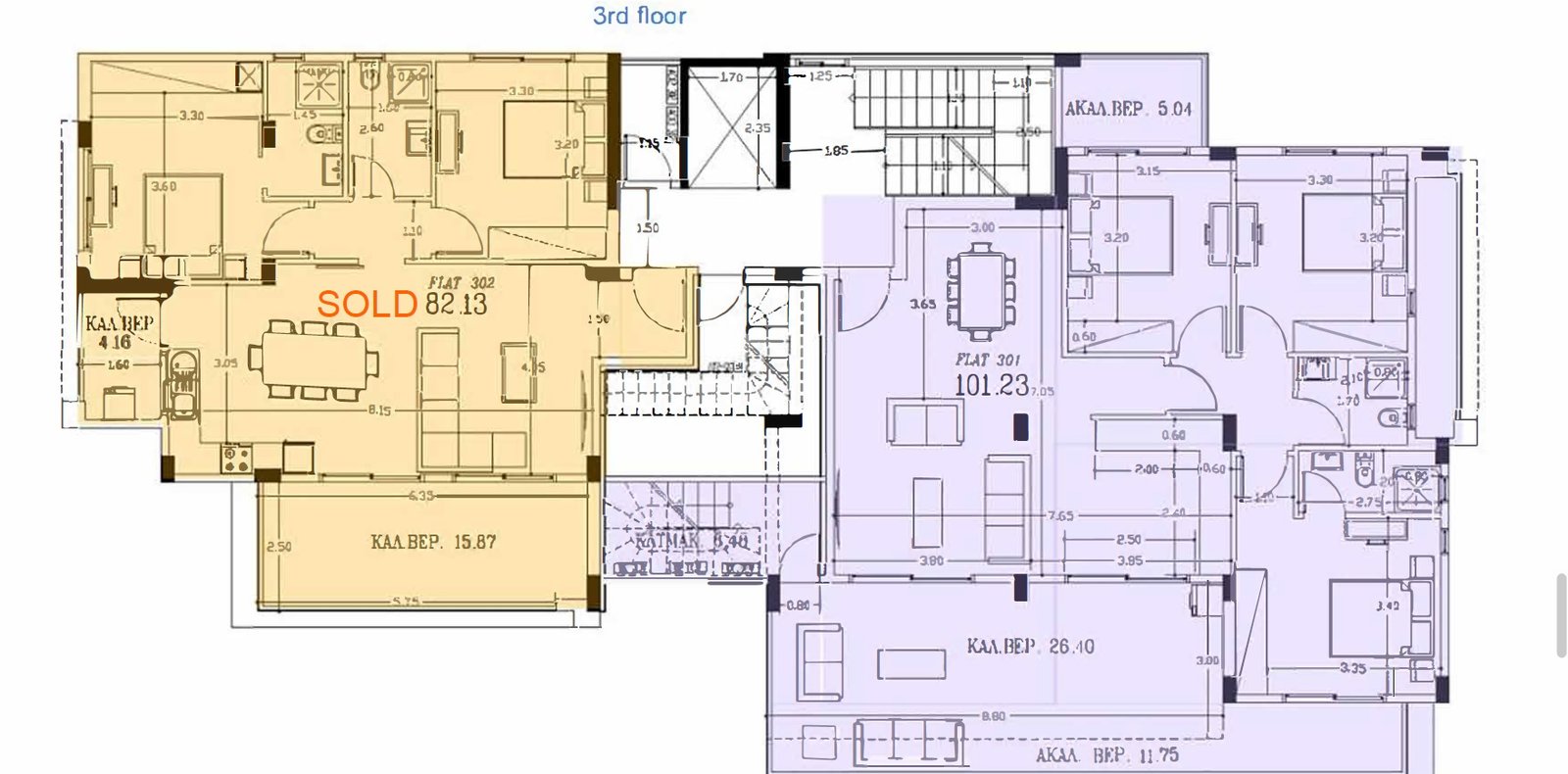 Penthouse close to International School of Paphos