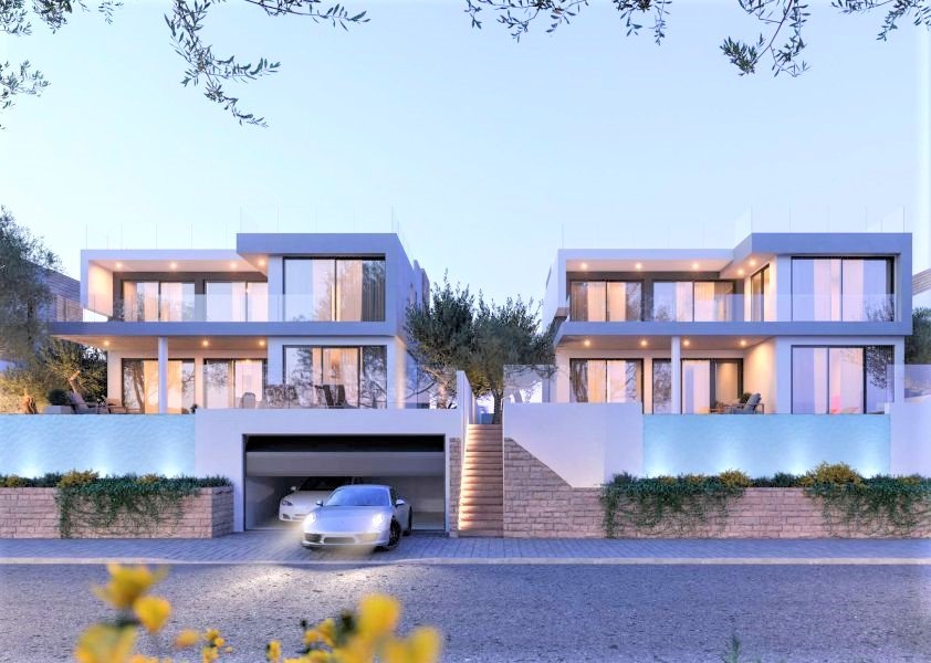 Modern villas near sea in Paphos
