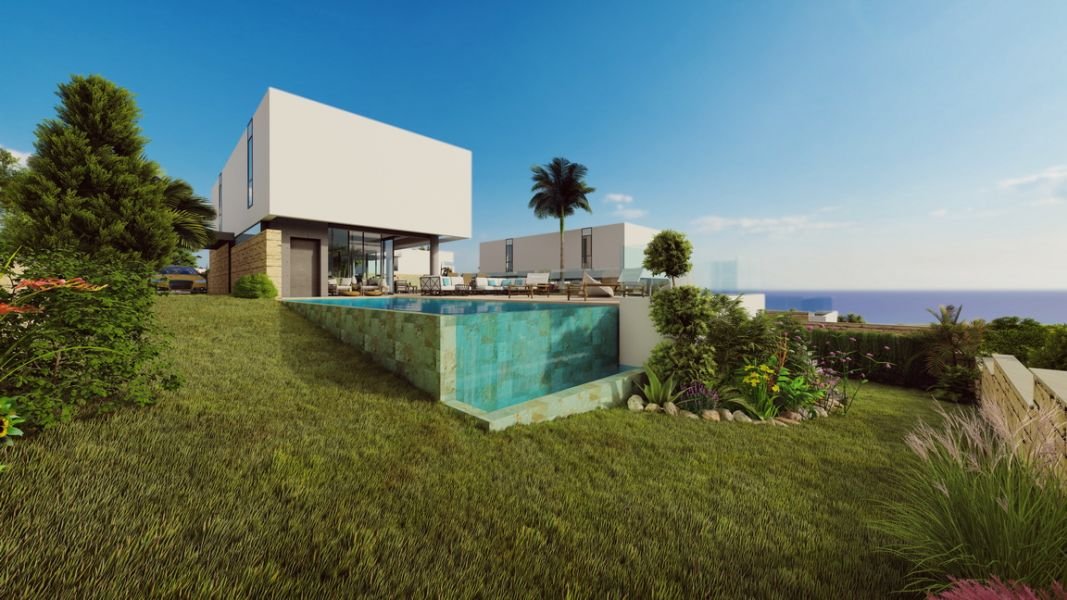Moderne Villa mit Meerblick in Paphos