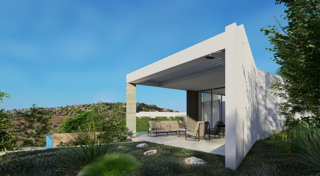 Modern villa with sea vies close to city