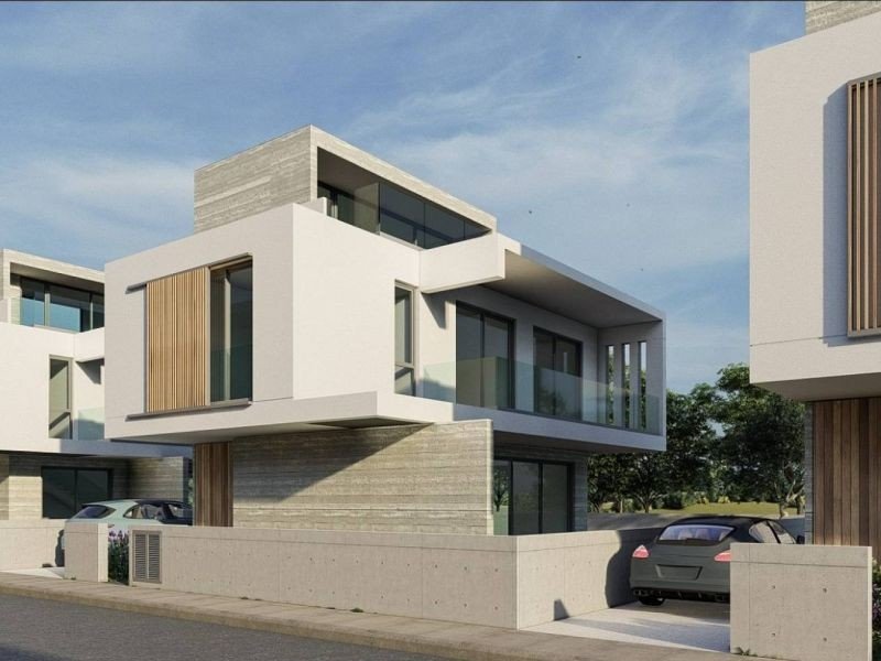 Modern villa by sandy beach