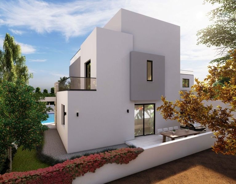 Modern villa near the sea and town