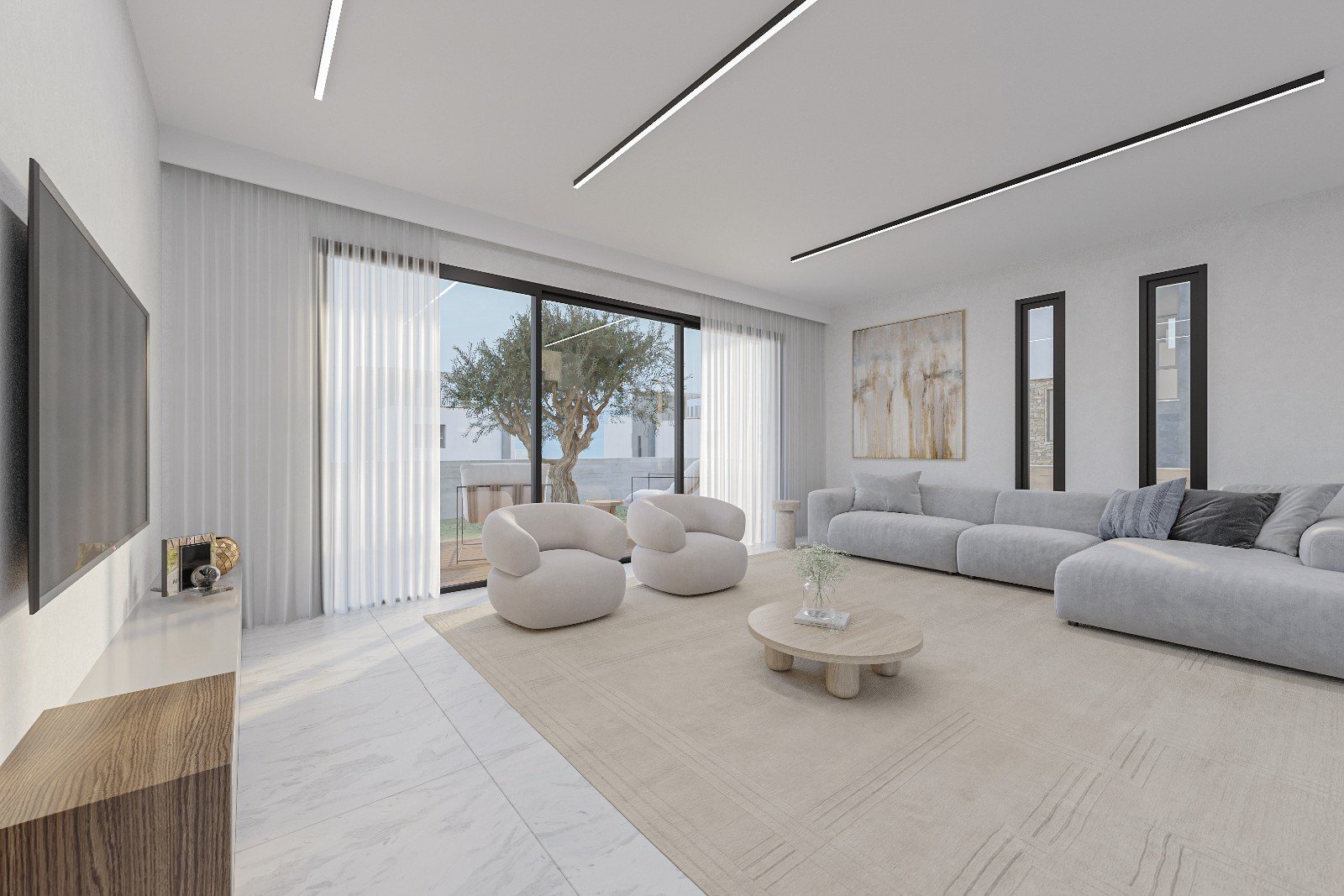 Villa 400m from beach
