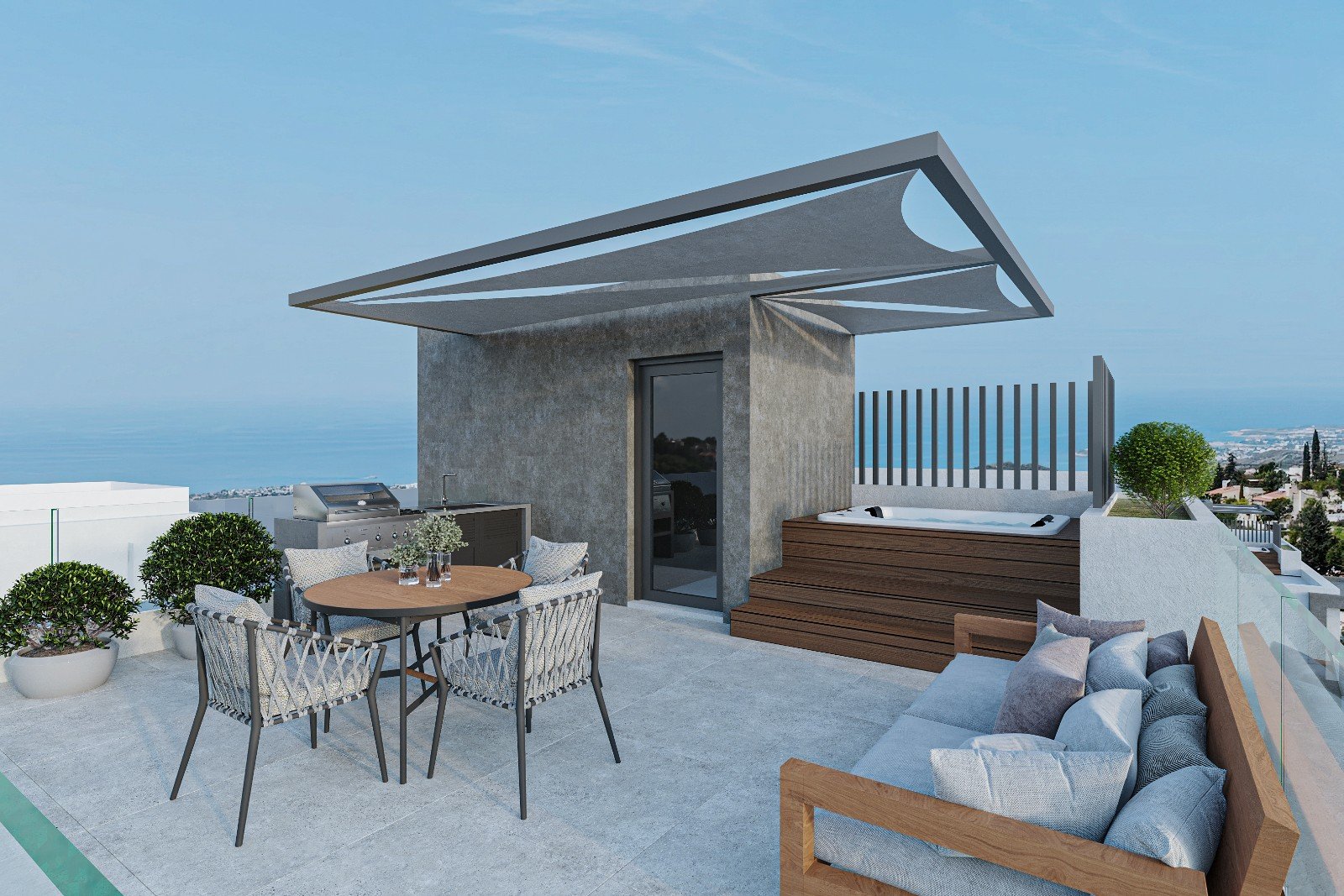 Villa 400m from beach
