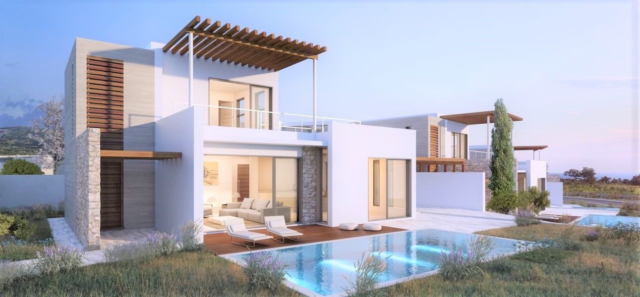 Villa on hilltop with sea views