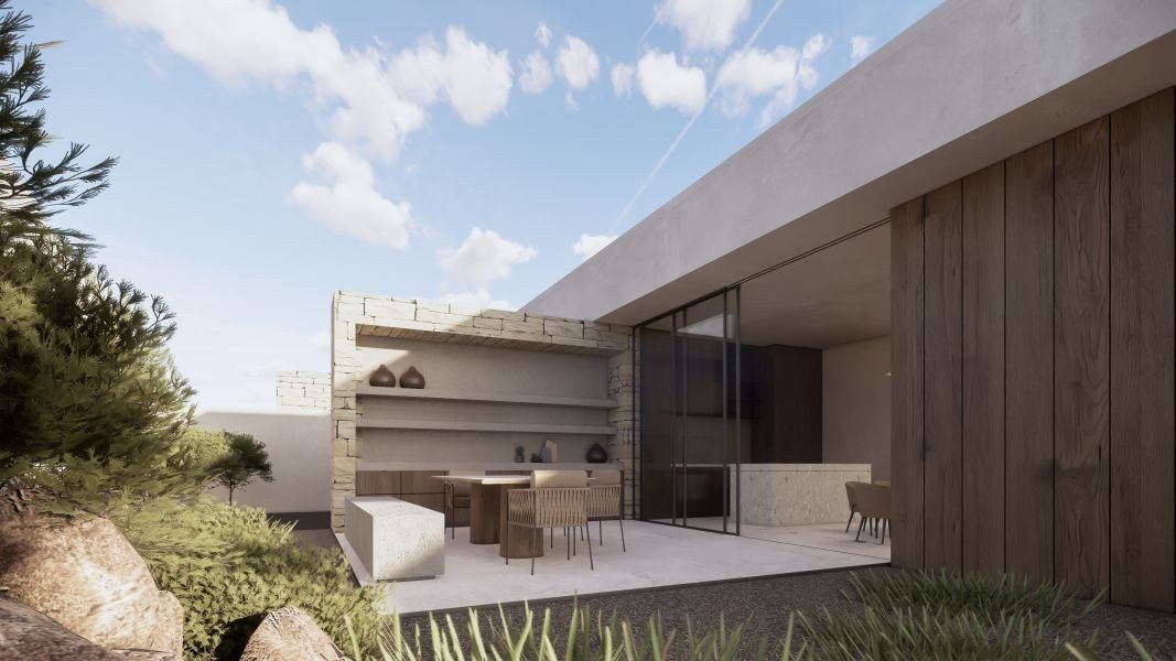 Luxury villa by the sea on the hill