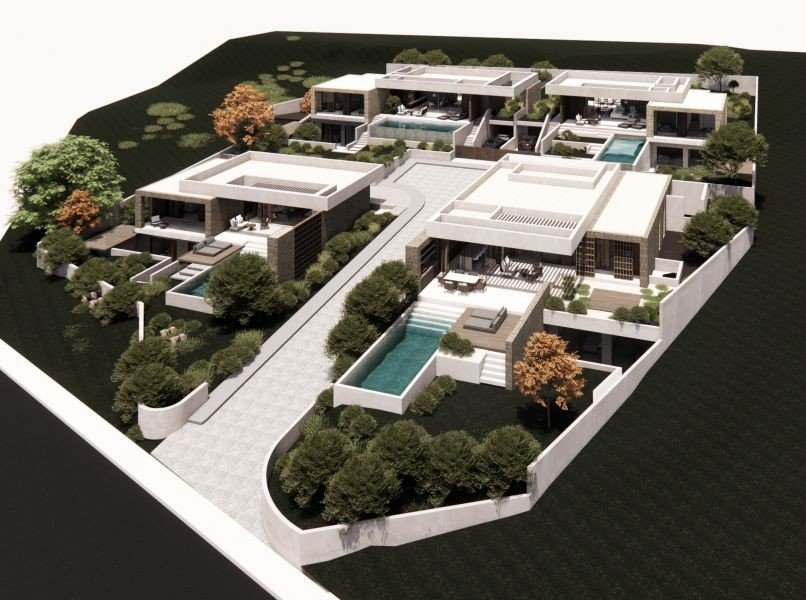 Luxury villa by the sea on the hill