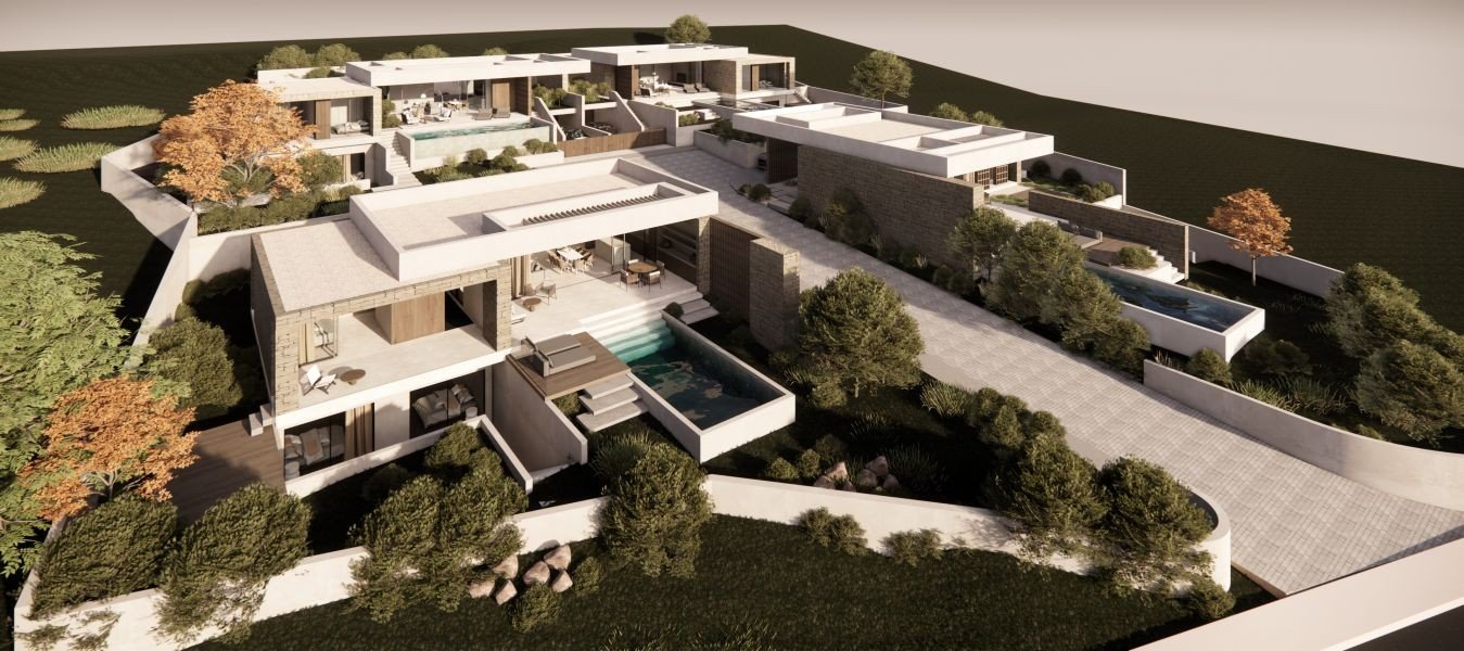 Luxury villa by the sea on the hill