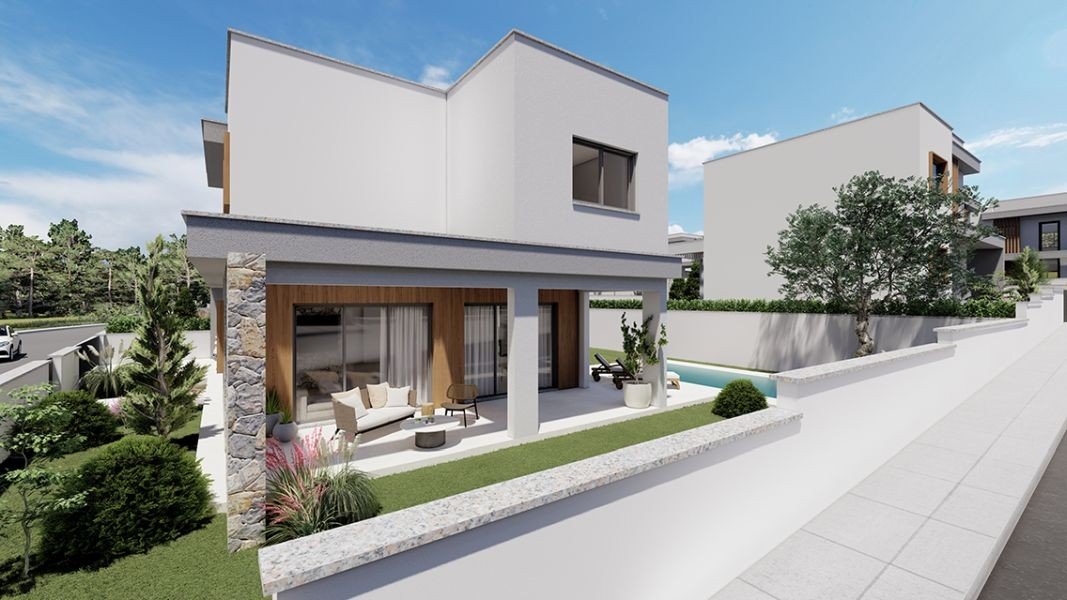 Villa in grüner Gegend von Limassol