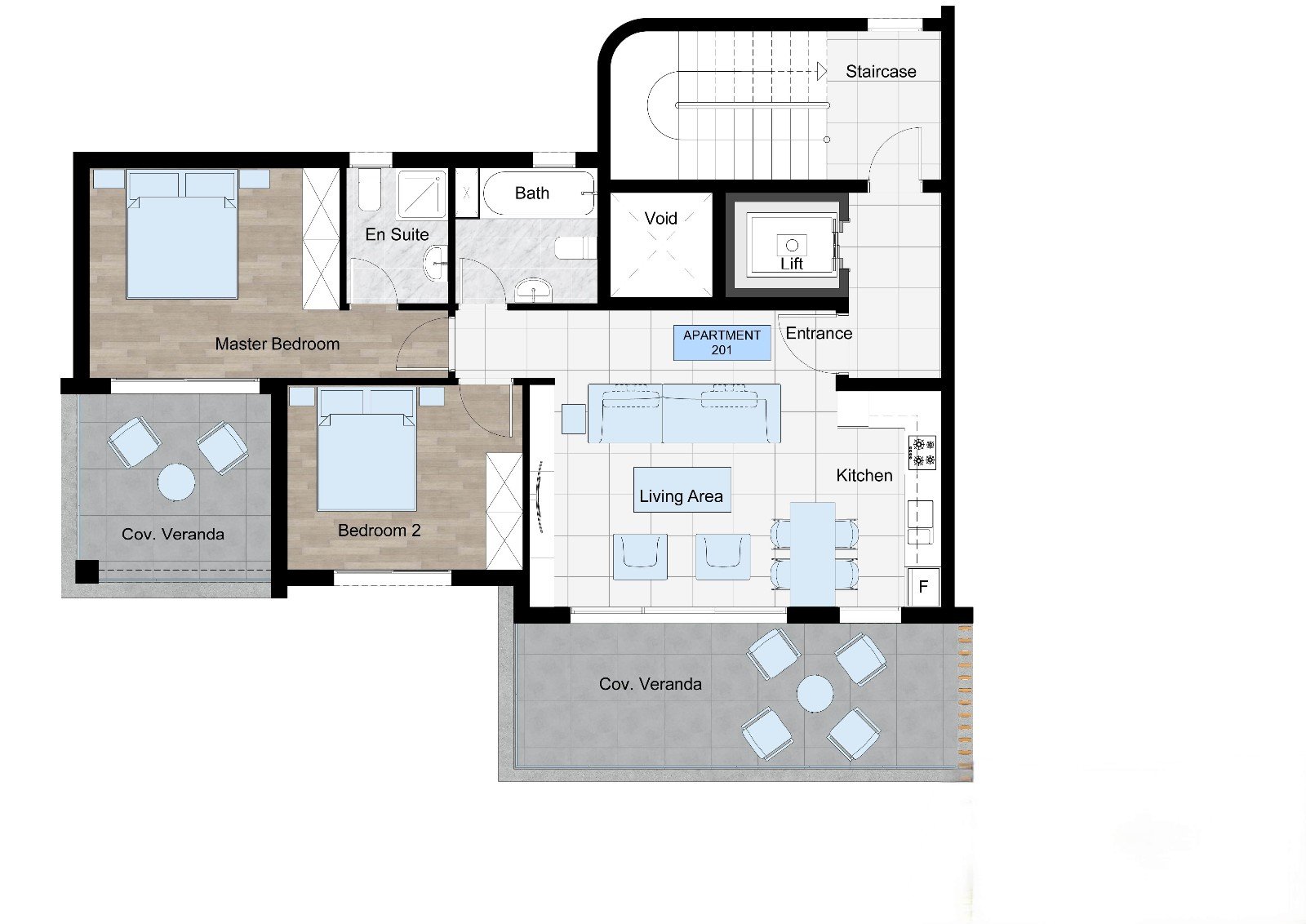 Flat 500 m from beach in Kato Paphos