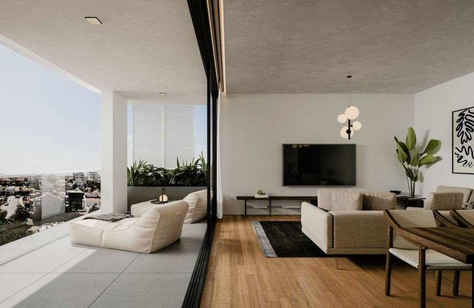 Apartment mit Meer-/Bergblick in Limassol