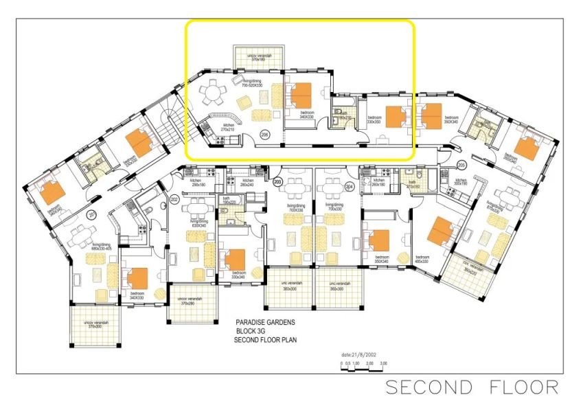 Top floor flat in Paradise gardens resort in Paphos