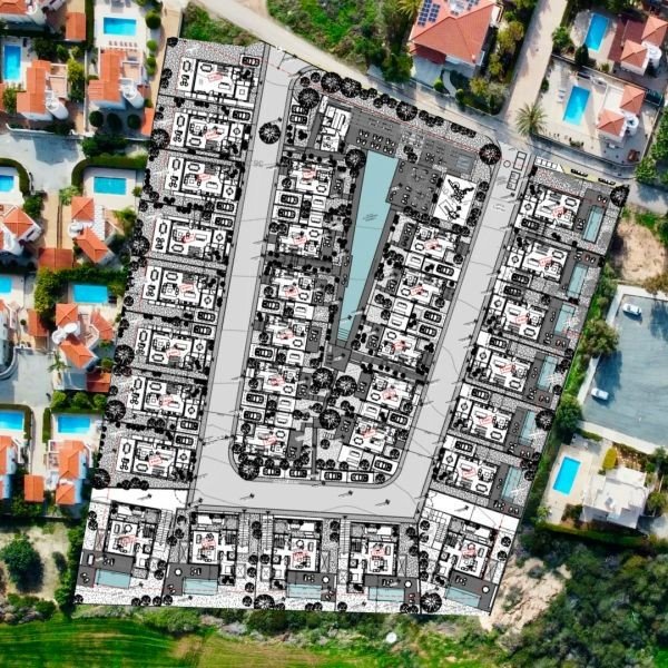Küstenvilla in einer Luxus-Entwicklung in Paphos