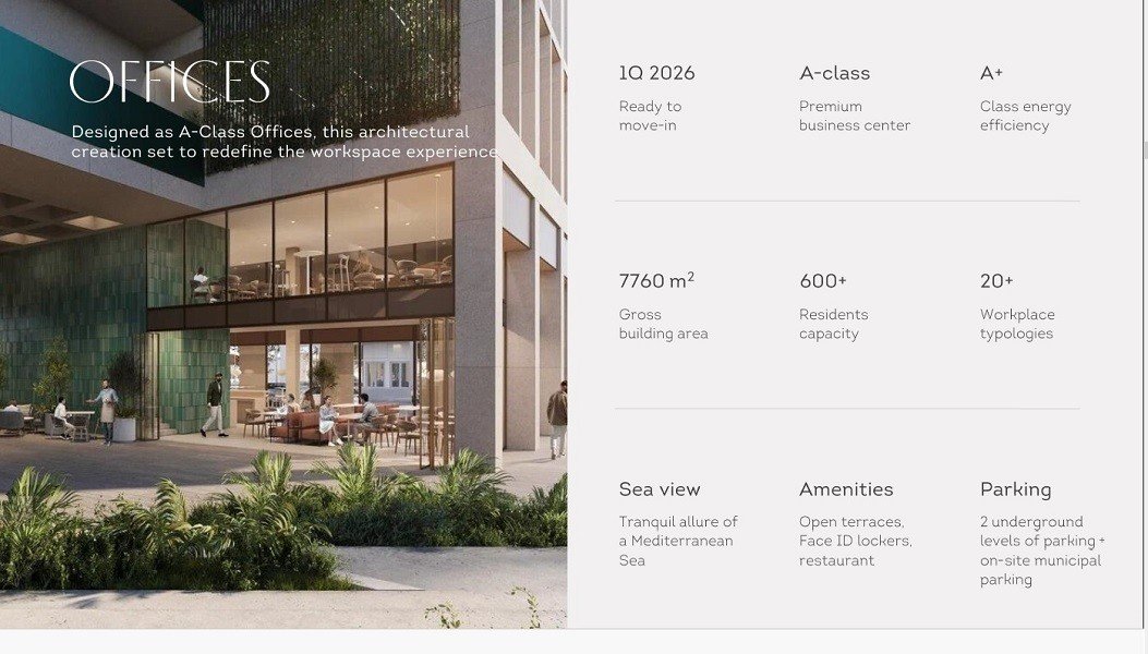 Flat in complex with offices in Paphos