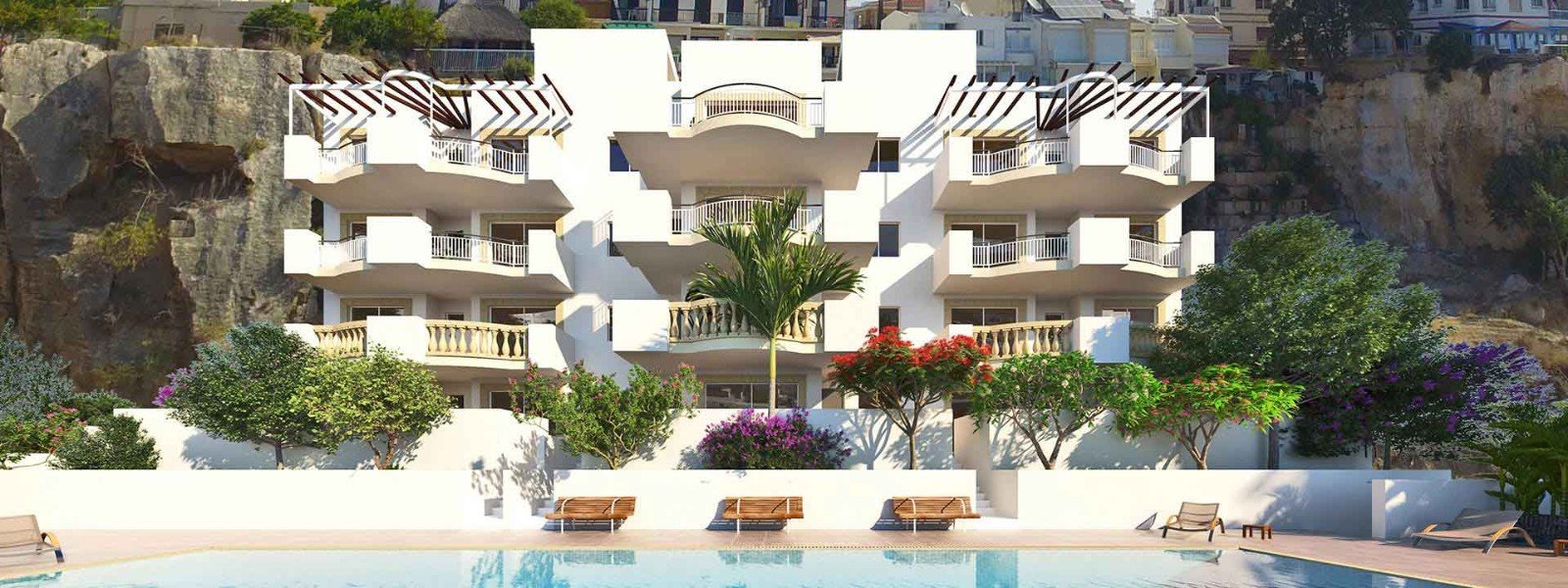Apartment in gated development in Paphos