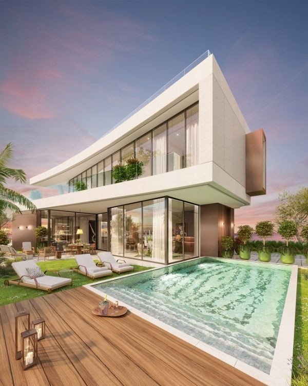 Villa in 5*-Beach-Club-Komplex in Limassol
