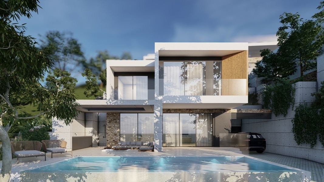 Moderne Villa mit Meerblick in Paphos