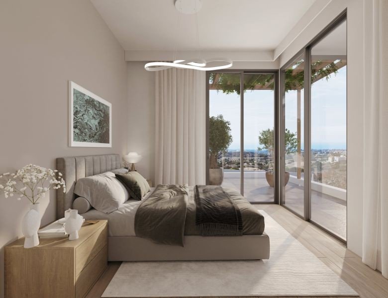 Villa mit Meerblick auf den Hügeln von Paphos
