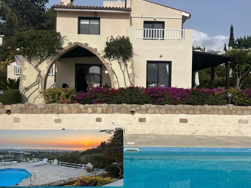 Villa with sea/sunset views in Paphos