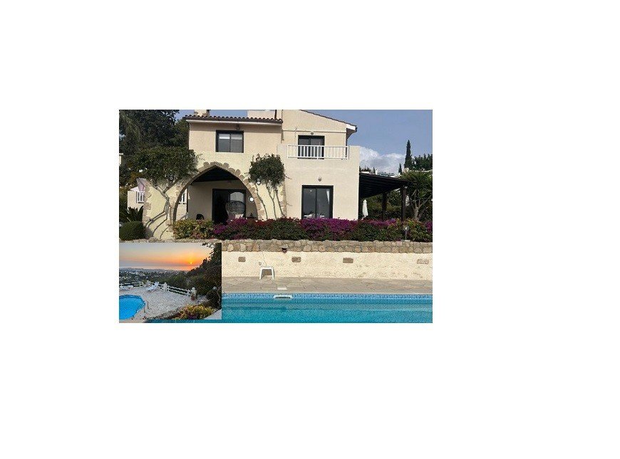 Villa with sea/sunset views in Paphos