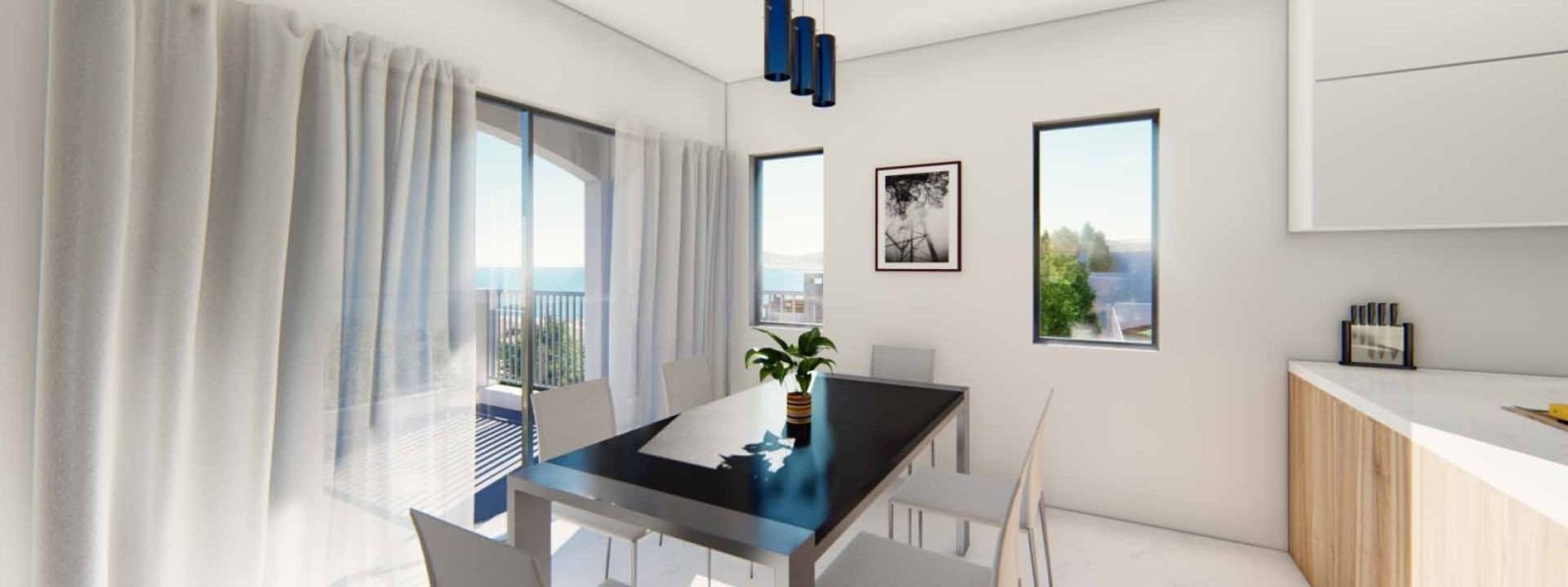 Seaview villa in countryside in Polis