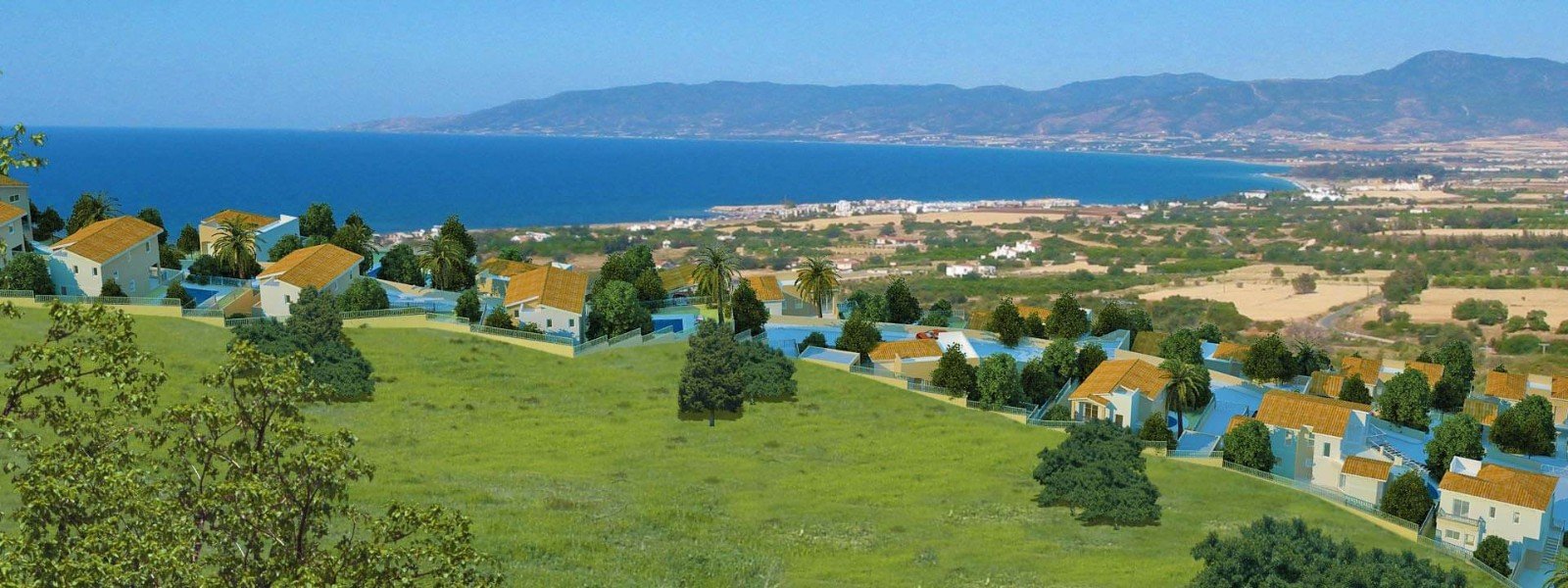 Seaview villa in countryside in Polis