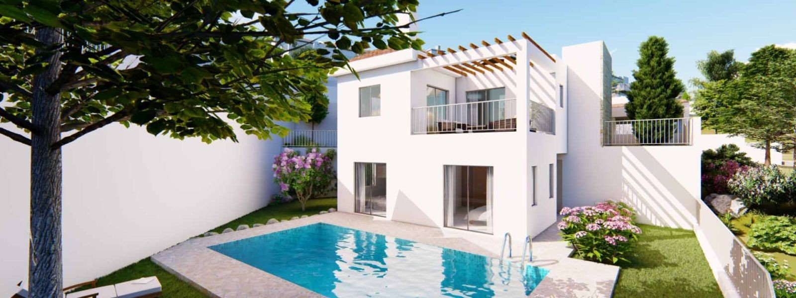Seaview villa in countryside in Polis