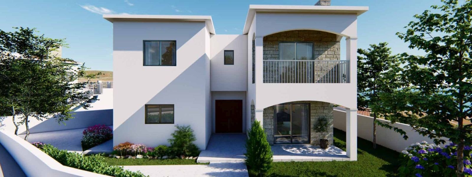 Seaview villa in countryside in Polis