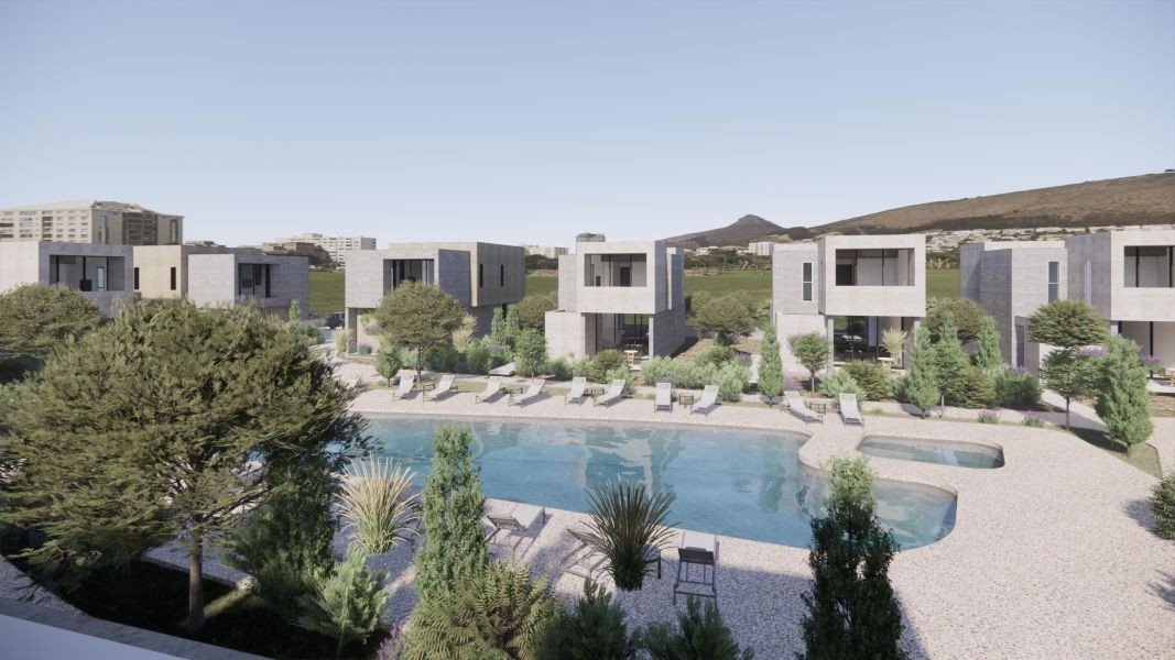 Küstenvilla in einer Anlage mit Swimmingpool in Paphos