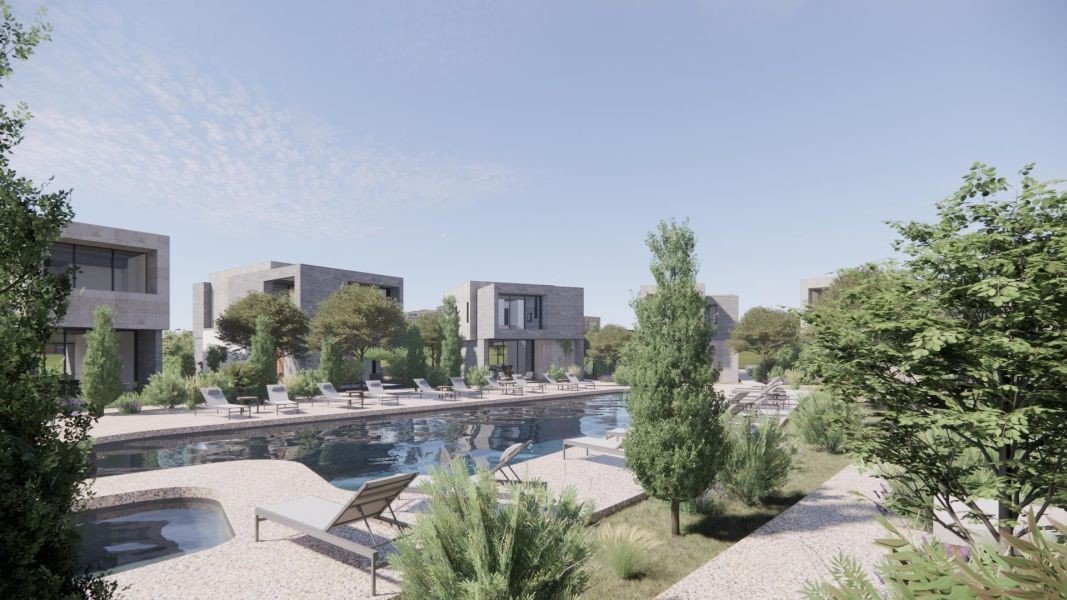 Küstenvilla in einer Anlage mit Swimmingpool in Paphos
