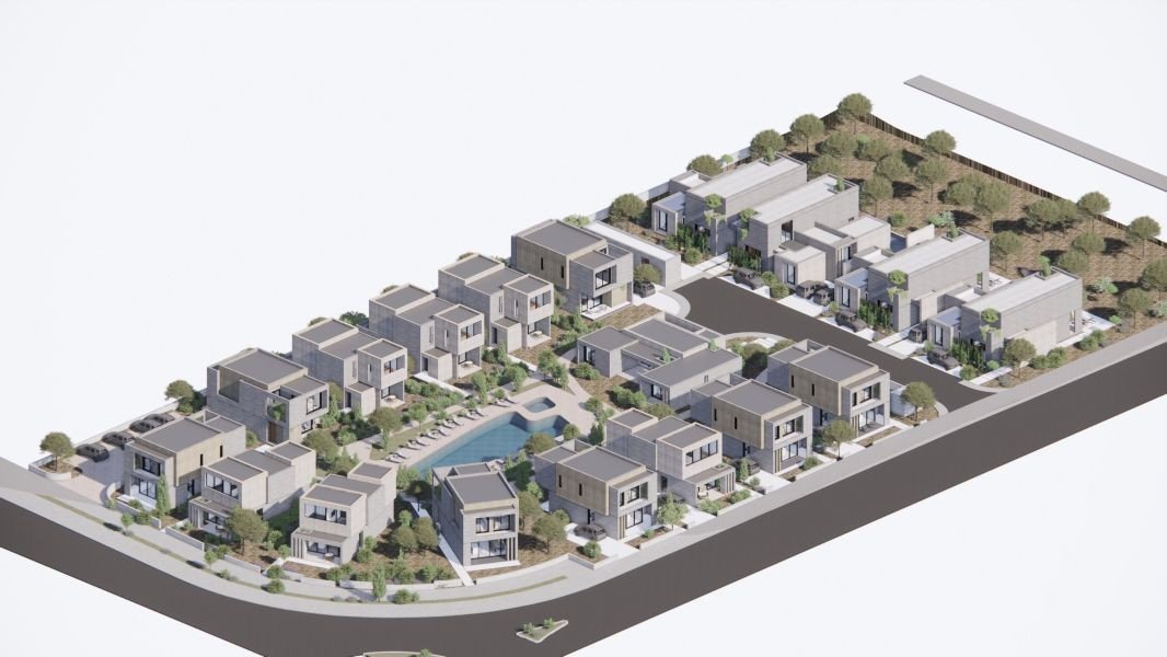 Küstenvilla in einer Anlage mit Swimmingpool in Paphos