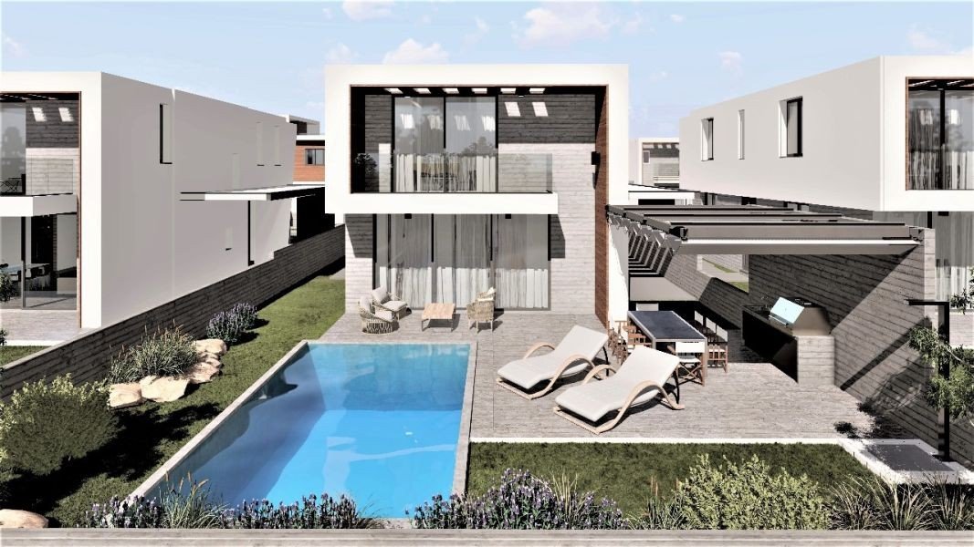Moderne Villa in der Nähe der Lumio-Schule in Paphos