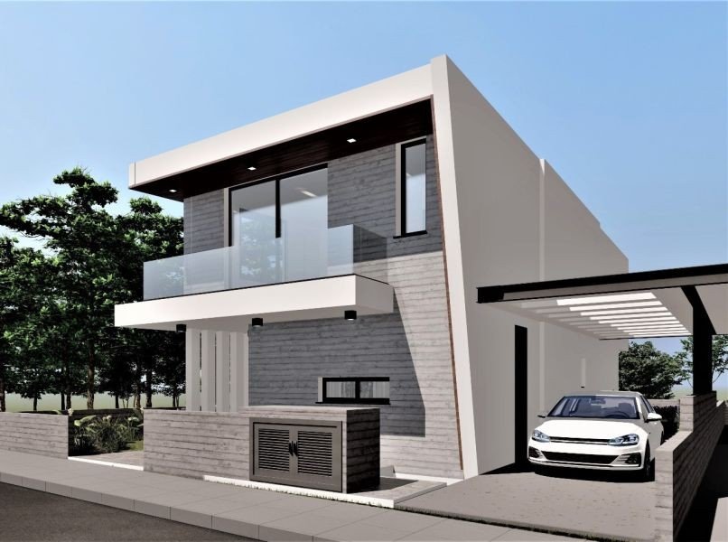Moderne Villa in der Nähe der Lumio-Schule in Paphos