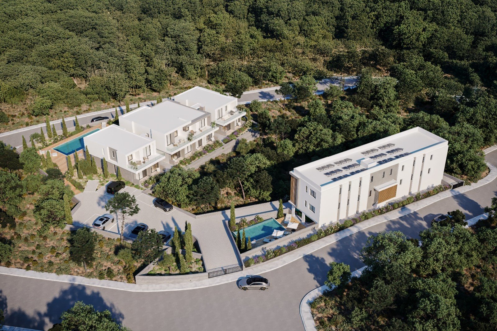 Flat in gated development in Paphos