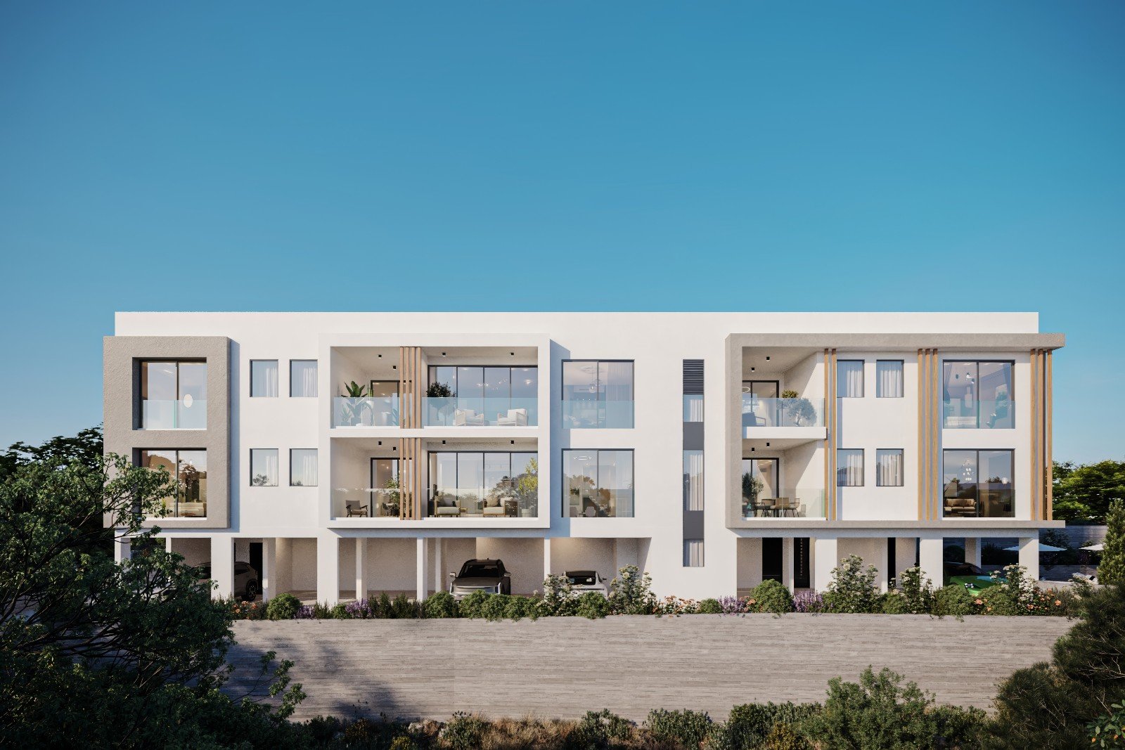 Flat in gated development in Paphos