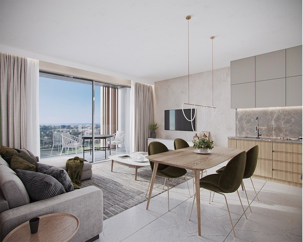 Apartment mit großer Veranda in Paphos