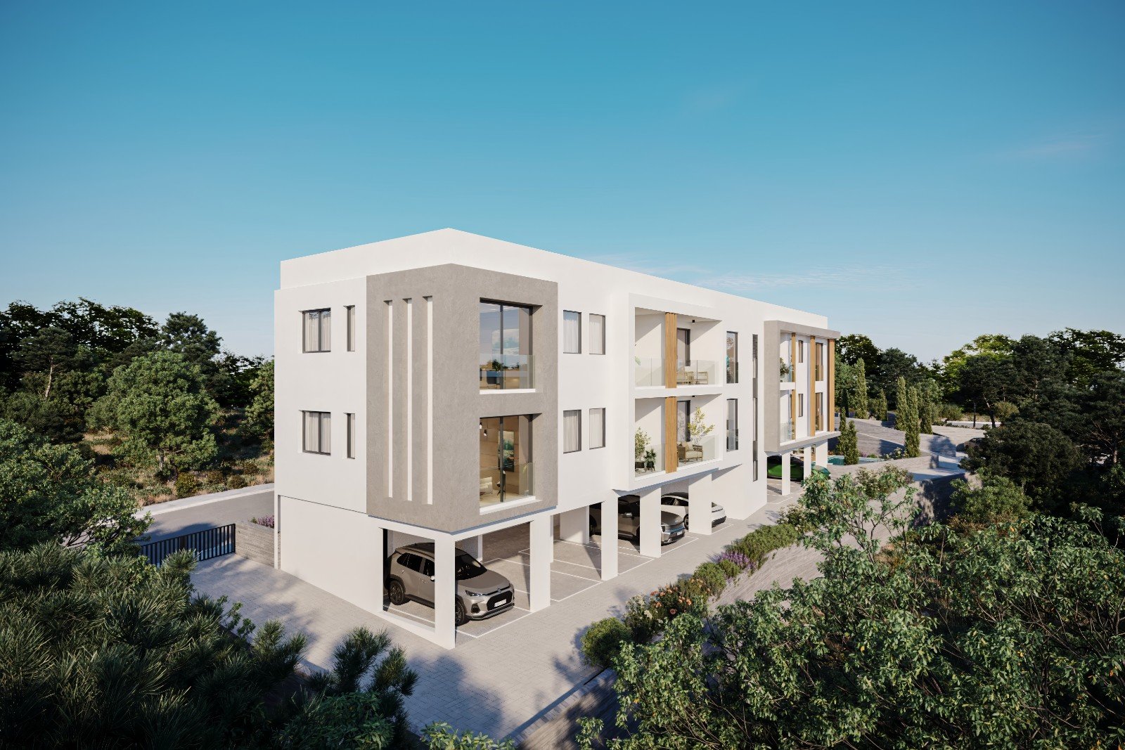 Apartment mit großer Veranda in Paphos