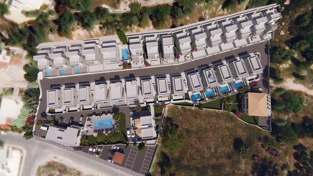 Detached house in complex with pool in Paphos
