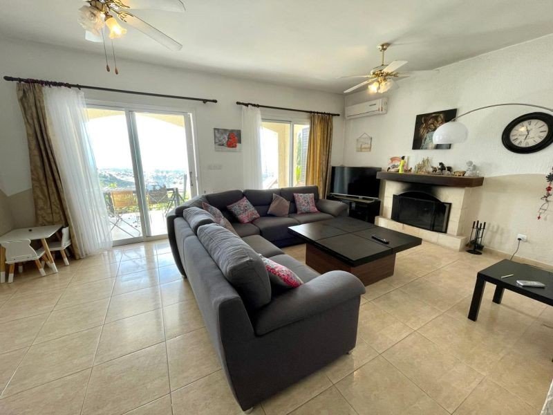 SeaView villa on large plot in Paphos