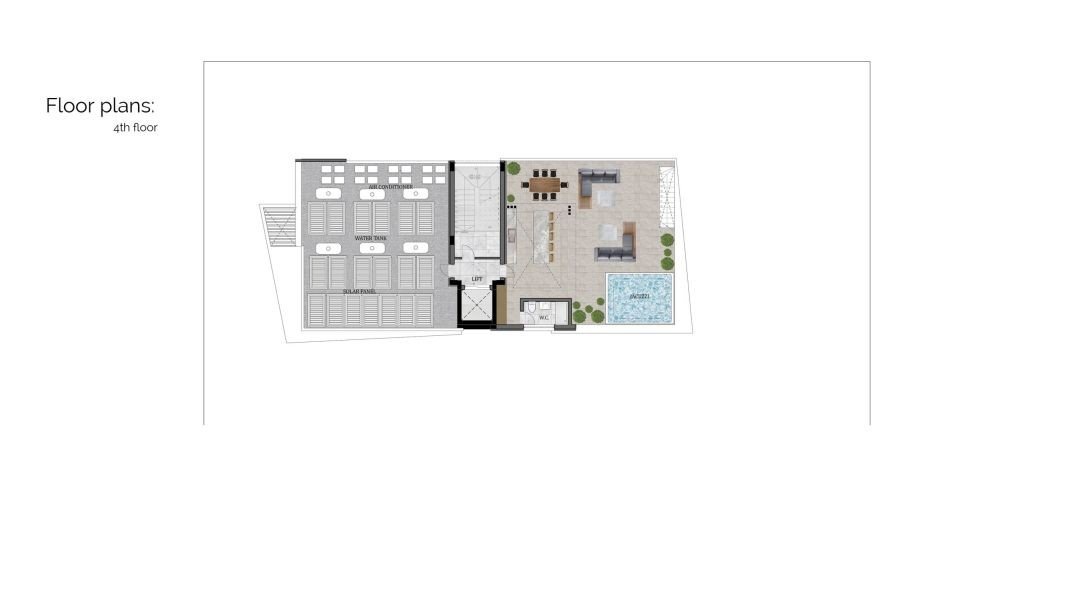 Flat with large terrace in Limassol