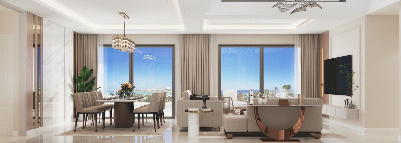 Seaview penthouse by beach