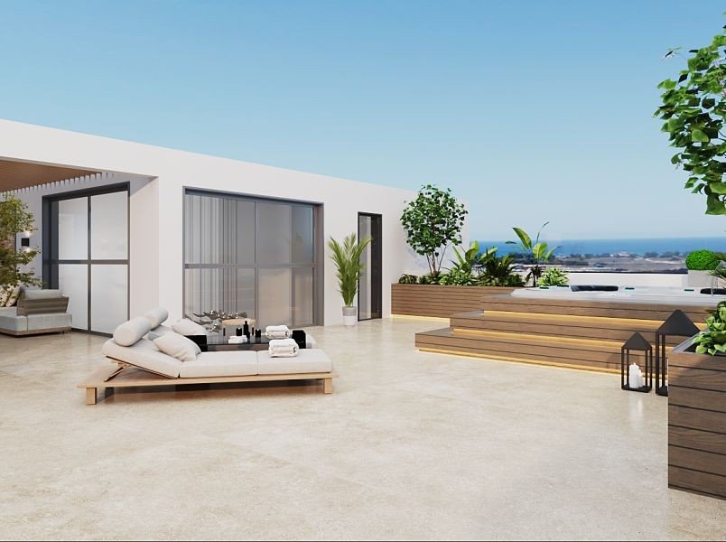 Seaview penthouse by beach
