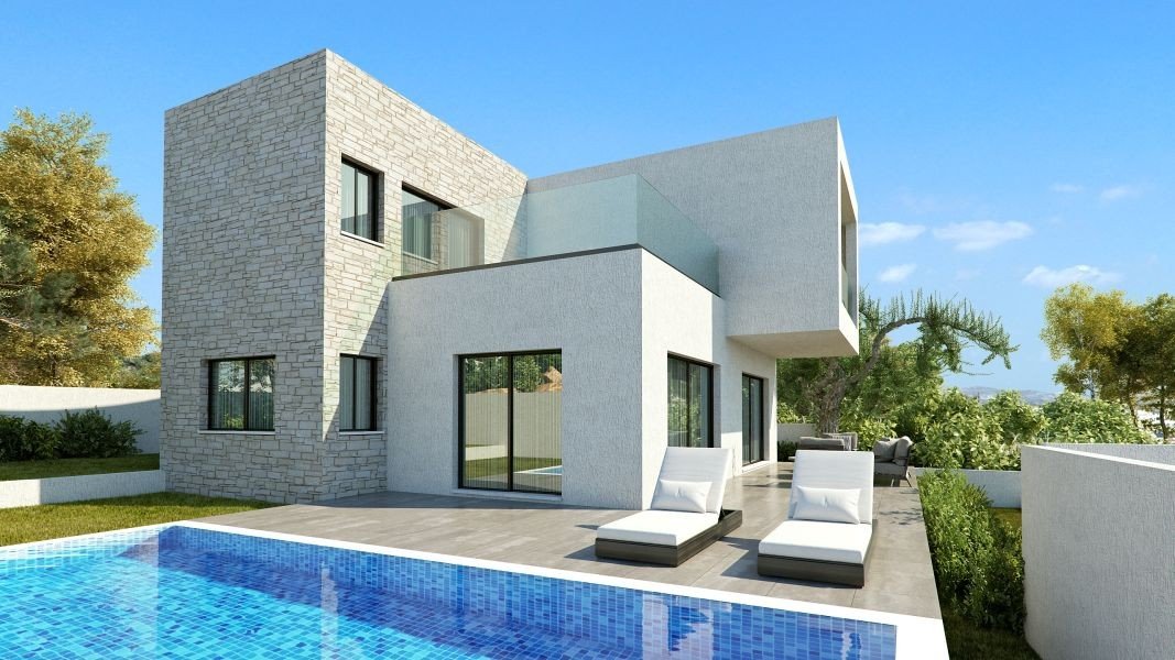 Seaview villa in peaceful location in Paphos
