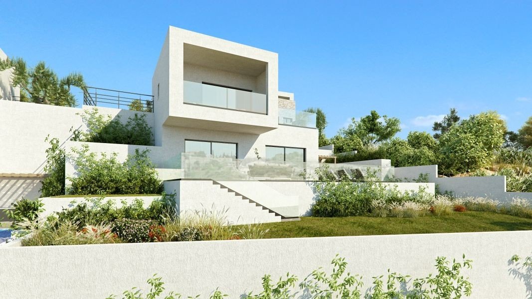 Seaview villa in peaceful location in Paphos