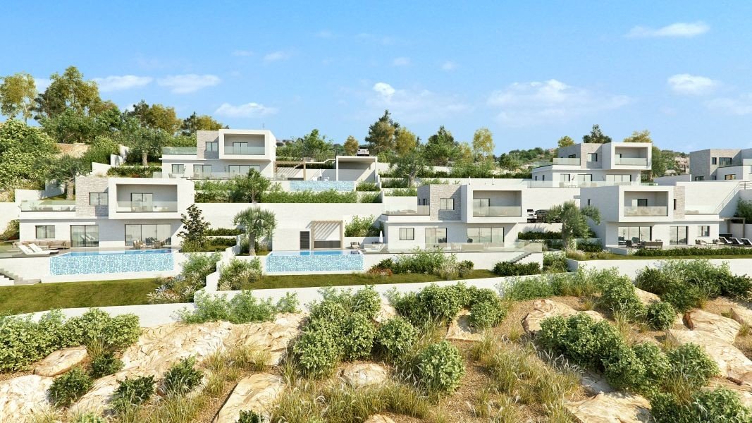 Seaview villa in peaceful location in Paphos